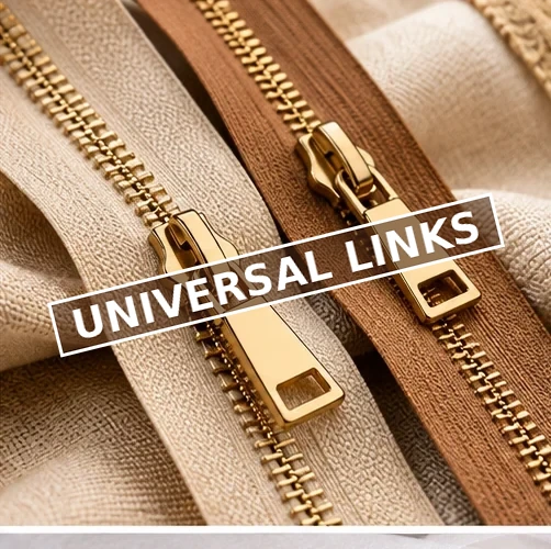 Illustrative Metal & Coil Zippers materials